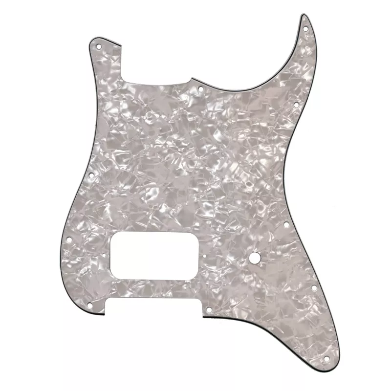 11-Hole Modern-Style Stratocaster Single Humbucking Pickguards White Moto