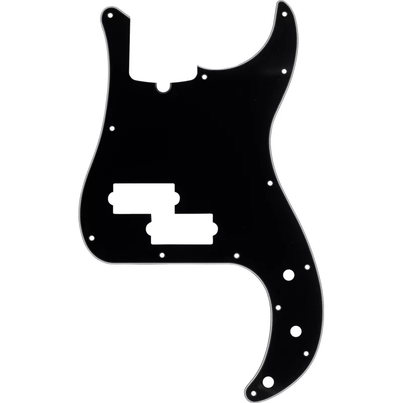 13-hole-multi-ply-modern-style-precision-bass-pickguards-black 13-Hole Multi-Ply Modern-Style Precision Bass Pickguards Black