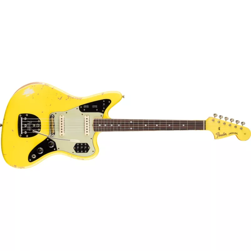 1965-jaguar-heavy-relic-faded-graffiti-yellow 1965 Jaguar Heavy Relic Faded Graffiti Yellow