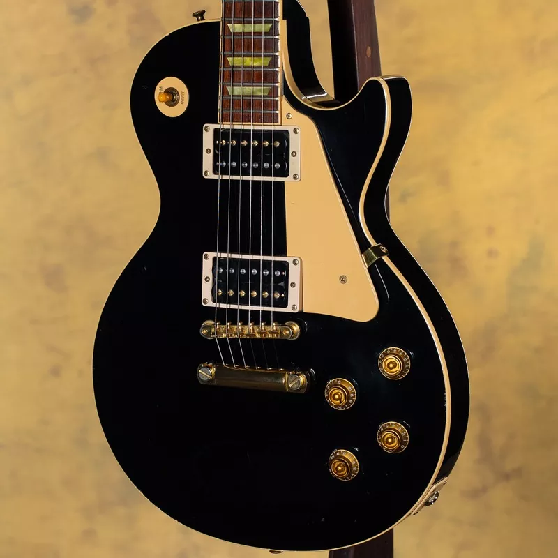 1999-gibson-limited-edition-les-paul-classic-ebony-gold-hardware 1999 Gibson Limited Edition Les Paul Classic Ebony Gold Hardware