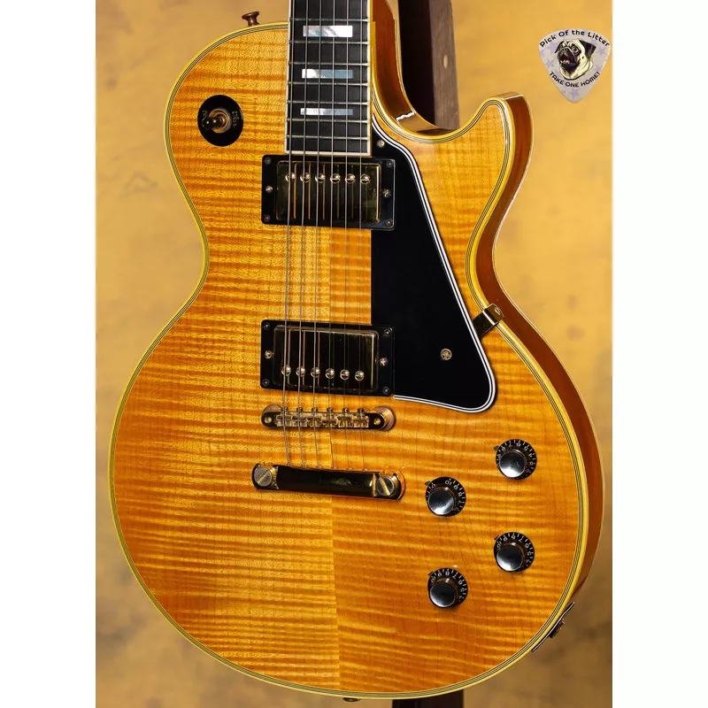 2000-gibson-custom-shop-1968-les-paul-custom-natural-flame-top 2000 Gibson Custom Shop 1968 Les Paul Custom Natural Flame Top