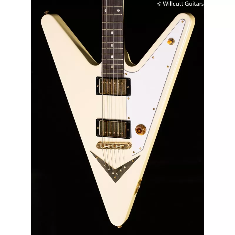 2007-nos-gibson-usa-reverse-flying-v-ltd-classic-white 2007 NOS Gibson USA Reverse Flying V LTD Classic White