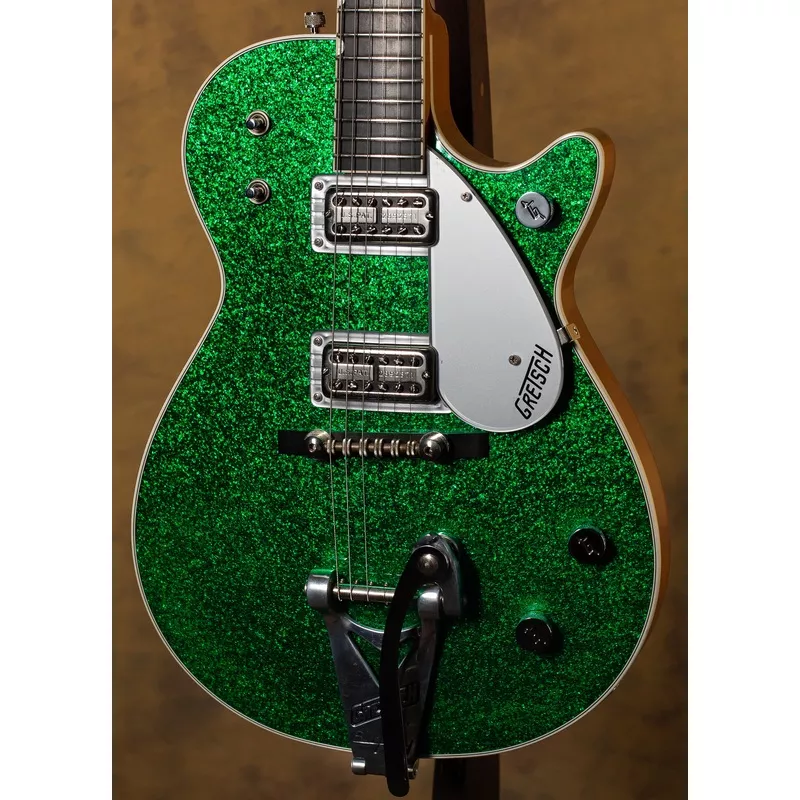 2012-gretsch-g6129tg-green-sparkle-jet-w-bigsby 2012 Gretsch G6129TG Green Sparkle Jet w/ Bigsby