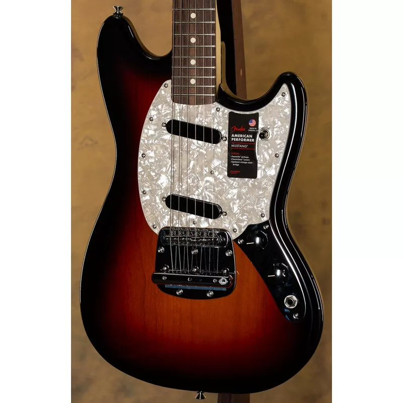 2022-fender-american-performer-mustang-sunburst 2022 Fender American Performer Mustang Sunburst