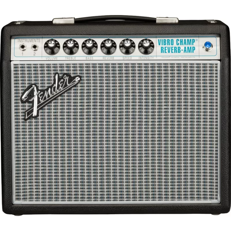 68-custom-vibro-champ-reverb-black ’68 Custom Vibro Champ Reverb Black