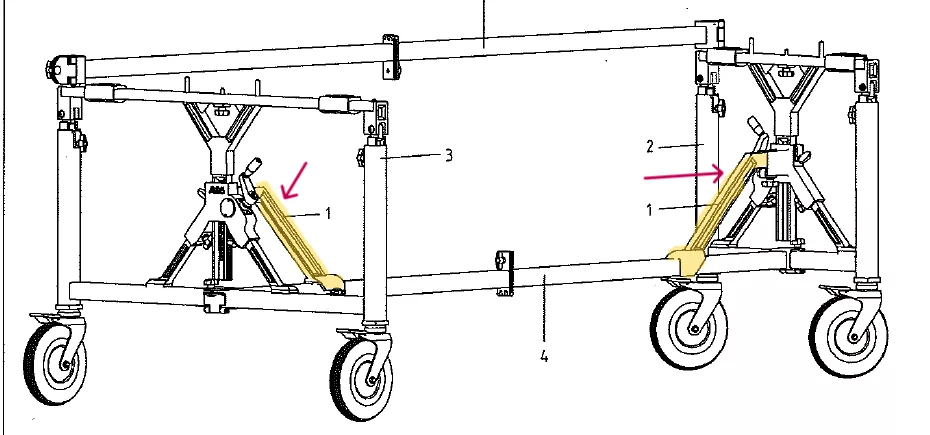 adams-119-shore-bars-field-frame-set-2 ADAMS 119 SHORE BARS FOR FIELD FRAME (SET OF 2)