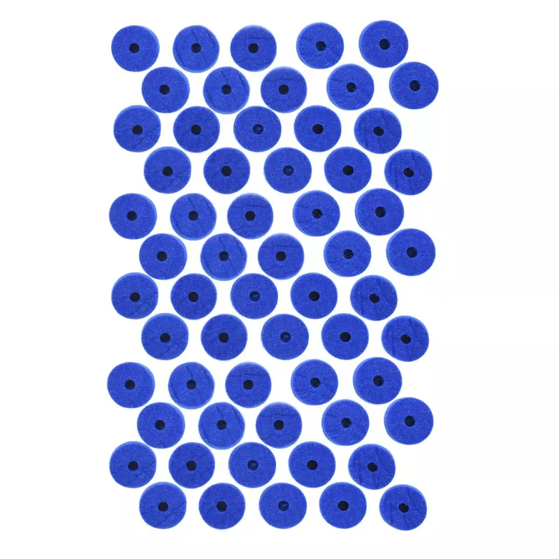 Ahead Wool Cymbal Felts Blue (60 Pack Bundle)