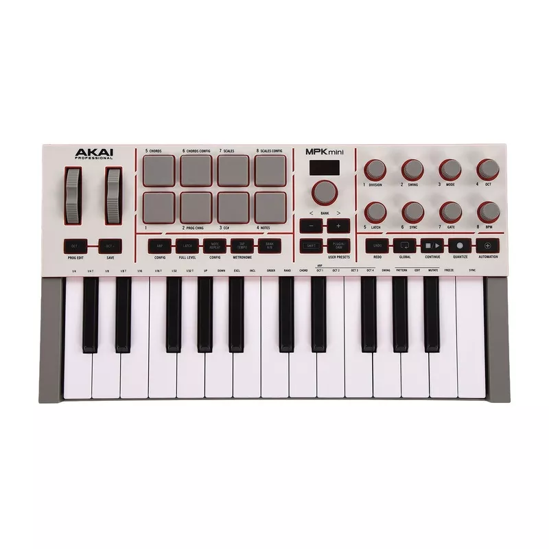 akai-mpk-mini-iv-compact-midi-keyboard-pad-controller-white Akai MPK Mini IV Compact MIDI Keyboard & Pad Controller White