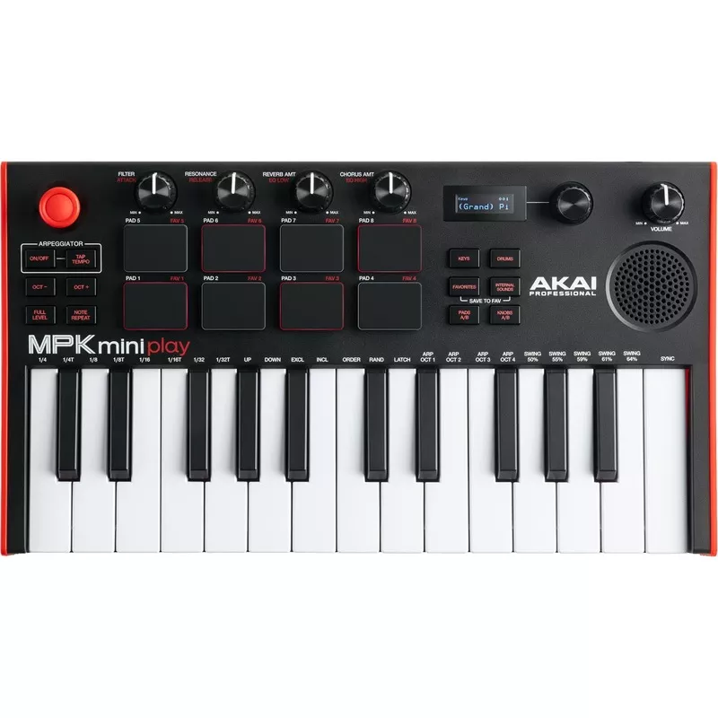 akai-professional-mpk-mini-play-mk3-keyboard-with-built-in-speaker Akai Professional MPK Mini Play Mk3 Keyboard with Built-In Speaker