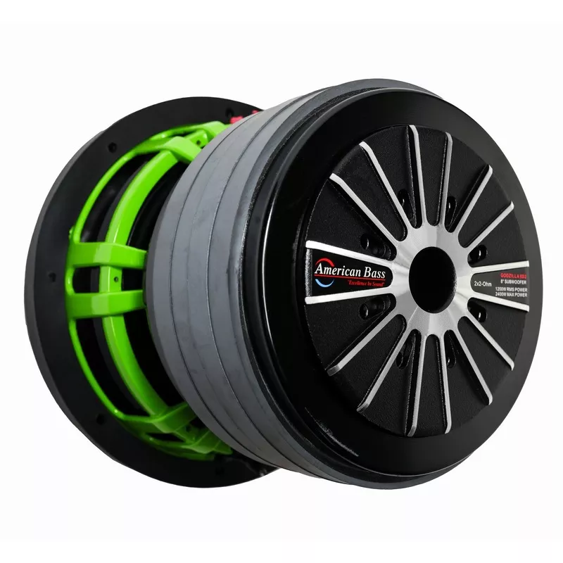 american-bass-godzilla-8-dual-1200-watt-rms-2-ohm-subwoofer American Bass Godzilla 8 Dual 1200 Watt RMS 2-Ohm Subwoofer