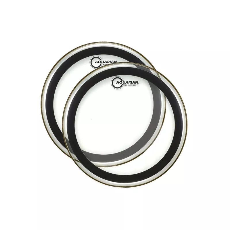 Aquarian 13″ Performance II Clear Drumhead (2 Pack Bundle)