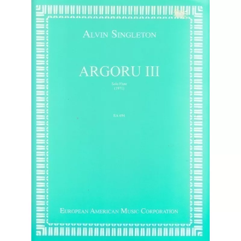 Argoru III for Solo Flute (Flute Alone)