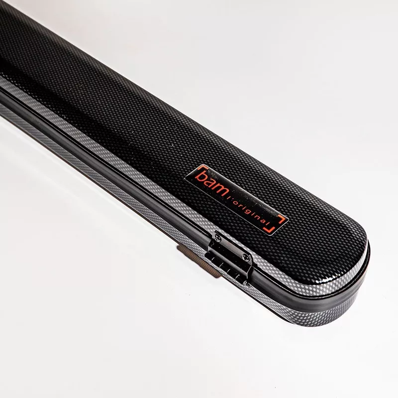 BAM Hightech Bow Case for Violin, Viola, or Cello – 2 Bows Black