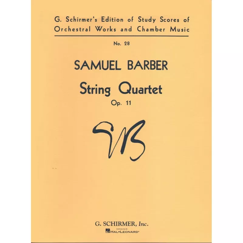 Barber, Samuel – String Quartet Op 11 – Score – Schirmer Edition