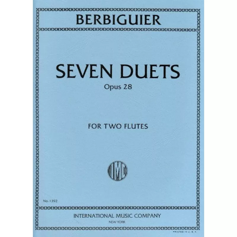 berbiguier-bt-seven-duets-op-28 Berbiguier, BT :: Seven Duets op. 28