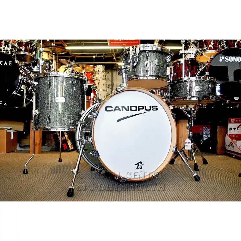 canopus-yaiba-4pc-bop-kit-grey-sparkle-lacquer Canopus Yaiba 4pc Bop Kit Grey Sparkle Lacquer