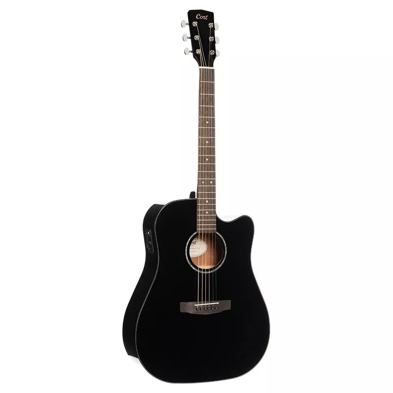 cort-earth60ce-dreadnought-acoustic-electric-guitar-black-gloss-solid-spruce Cort Earth60CE Dreadnought Acoustic-Electric Guitar Black Gloss Solid Spruce