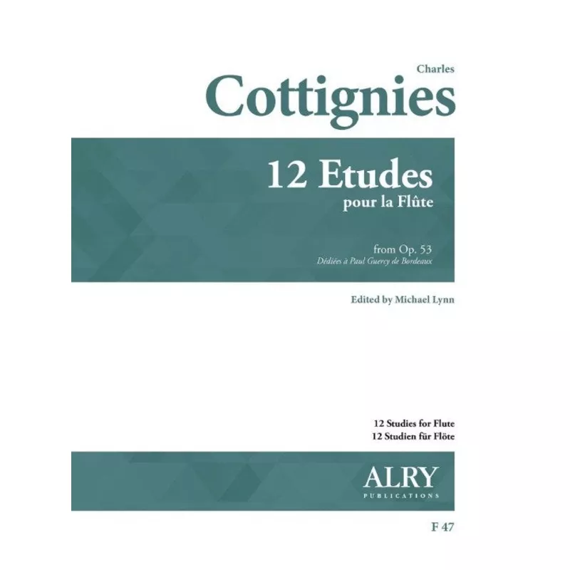 cottignies-c-12-etudes-pour-la-flute-op-53 Cottignies, C :: 12 Etudes pour la flute, op. 53