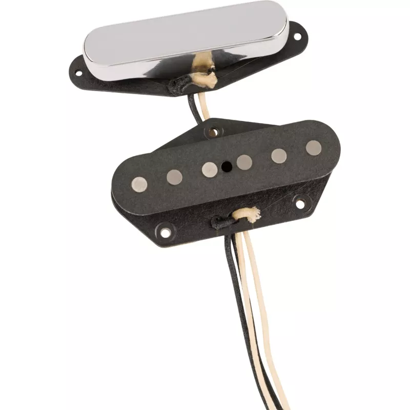 Custom Shop Red Hot Telecaster Pickup Set Black and Chrome
