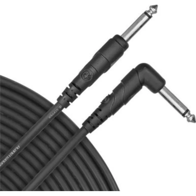 d-addario-classic-series-1-4-right-angle-instrument-cable-20 D’Addario Classic Series 1/4″ Right Angle Instrument Cable 20′