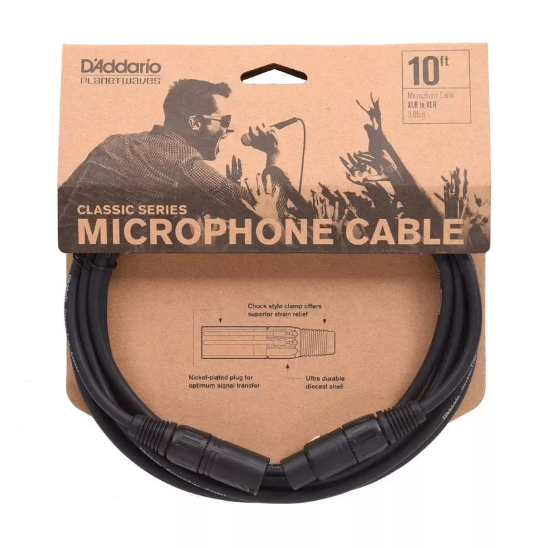 d-addario-classic-series-microphone-cable-10 D’Addario Classic Series Microphone Cable 10′