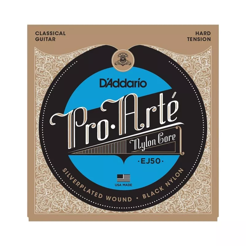 d-addario-ej50-classical-acoustic-guitar-strings-hard-tension D’Addario EJ50 Classical Acoustic Guitar Strings, Hard Tension
