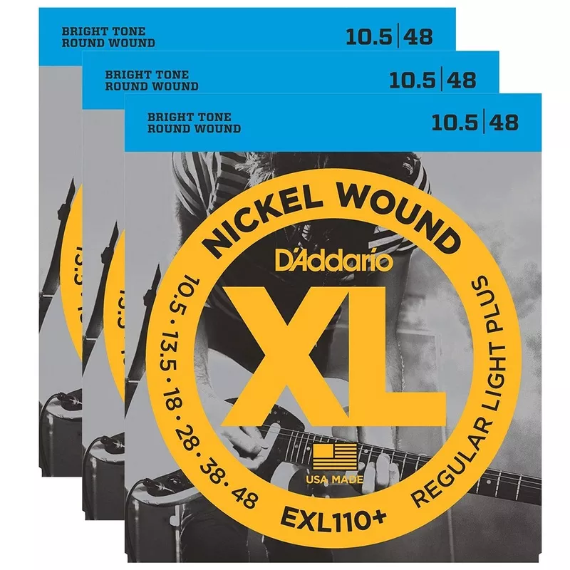 D’Addario EXL110+ Electric 10.5-48 (3 Pack Bundle)