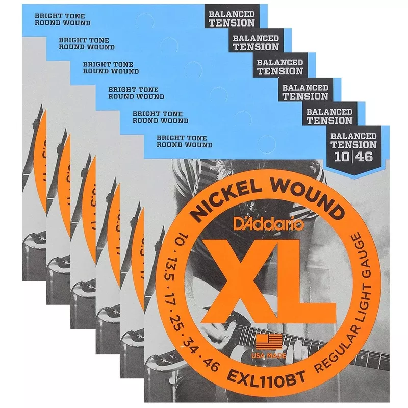 d-addario-exl110bt-balanced-tension-electric-10-46-regular-light-6-pack-bundle D’Addario EXL110BT Balanced Tension Electric 10-46 Regular Light (6 Pack Bundle)