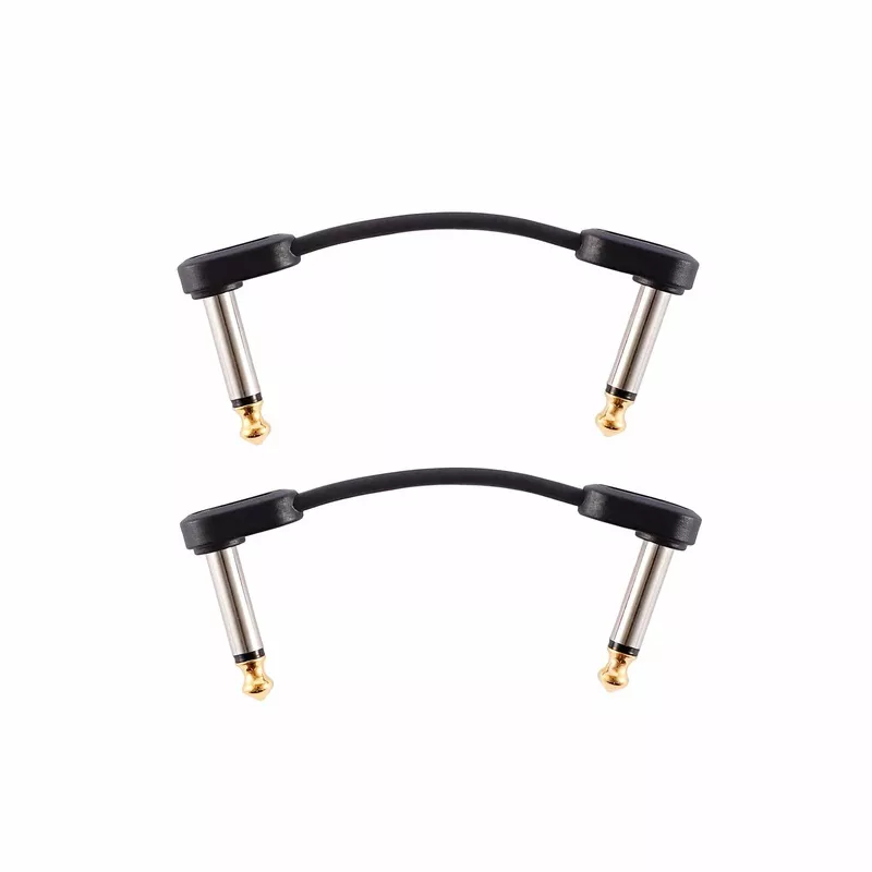 d-addario-flat-patch-cable-2-right-angle-2-pack-bundle D’Addario Flat Patch Cable 2′ Right Angle 2 Pack Bundle