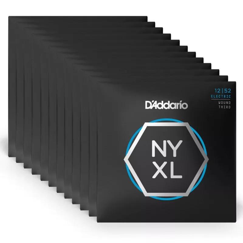 d-addario-nyxl-electric-guitar-strings-lite-wound-third-12-52-12-pack-bundle D’Addario NYXL Electric Guitar Strings Lite Wound Third 12-52 12 Pack Bundle