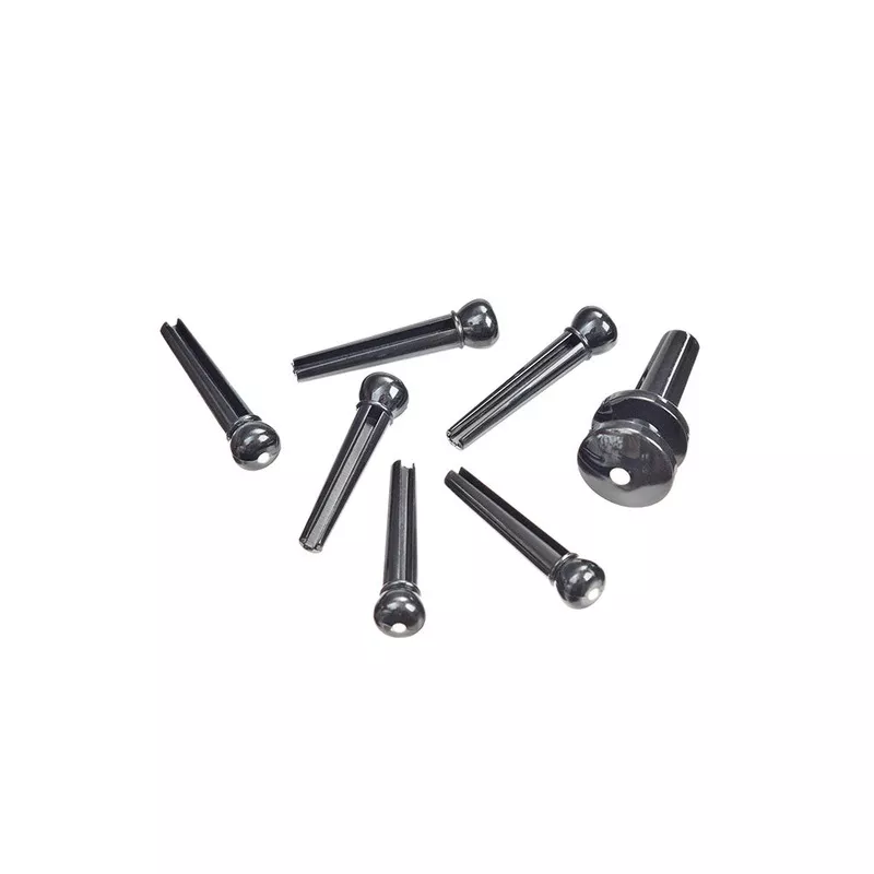 d-addario-plastic-bridge-pins-ebony-with-ivory-dot D’Addario Plastic Bridge Pins Ebony with Ivory Dot