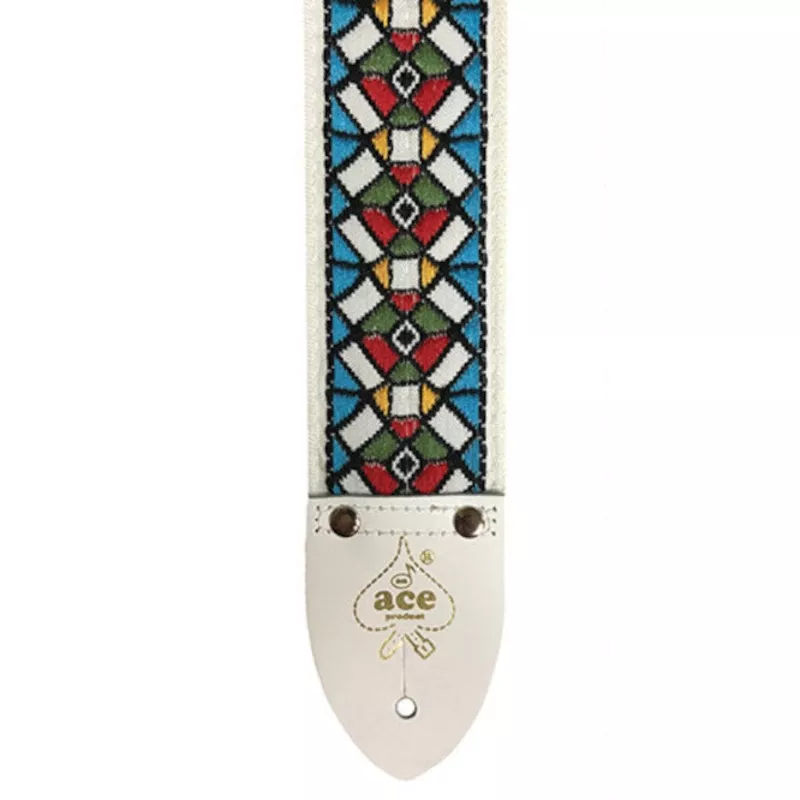 d-andrea-ace-vintage-reissue-guitar-strap-stained-glass D’Andrea Ace Vintage Reissue Guitar Strap – Stained Glass