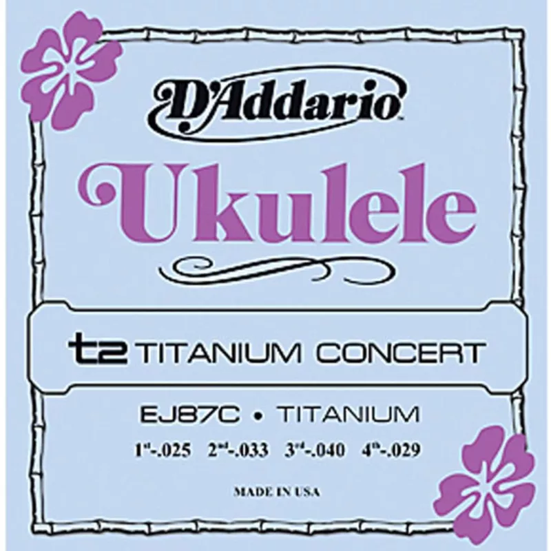 daddario-ej87c-titanium-concert-ukulele-strings DAddario EJ87C Titanium Concert Ukulele Strings