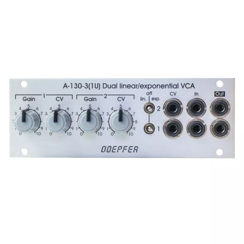 doepfer-130-3-1u-dual-lin-log-vca-pre-order DOEPFER A-130-3 1U DUAL LIN/LOG VCA : PRE-ORDER