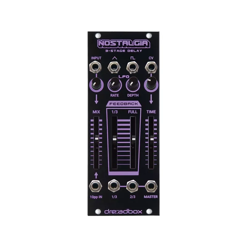 dreadbox-nostalgia-dual-modulator-lfo-adsr-eurorack-module-black-light Dreadbox Nostalgia Dual Modulator, LFO & ADSR Eurorack Module Black Light