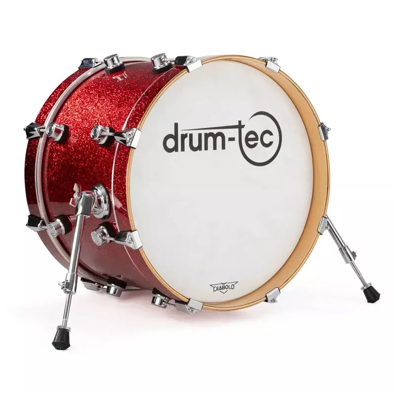 Drum-Tec Diabolo 3 E-Bass Drum 18×12 Red Sparkle