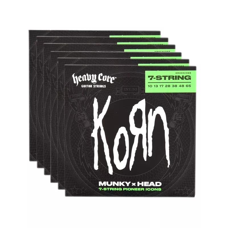 dunlop-string-lab-artist-krhcn1065-korn-munky-x-head-7-string-set-10-65-6-pack-b Dunlop String Lab Artist KRHCN1065 Korn Munky x Head 7-String Set 10-65 6 Pack Bundle