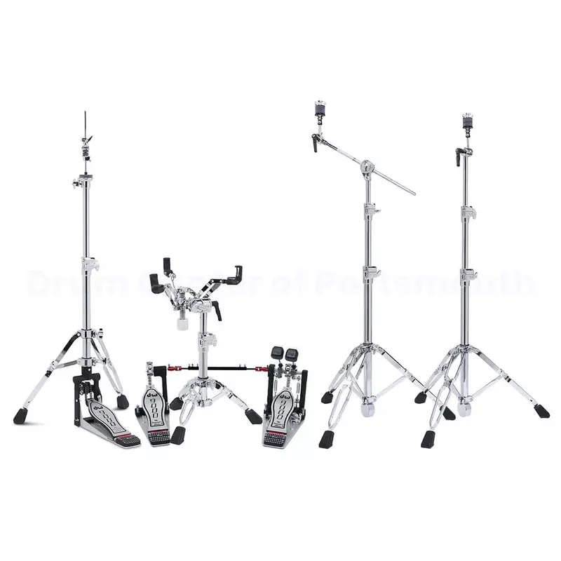 dw-9000x-hardware-pack-w-double-bass-drum-pedal DW 9000X Hardware Pack w/Double Bass Drum Pedal