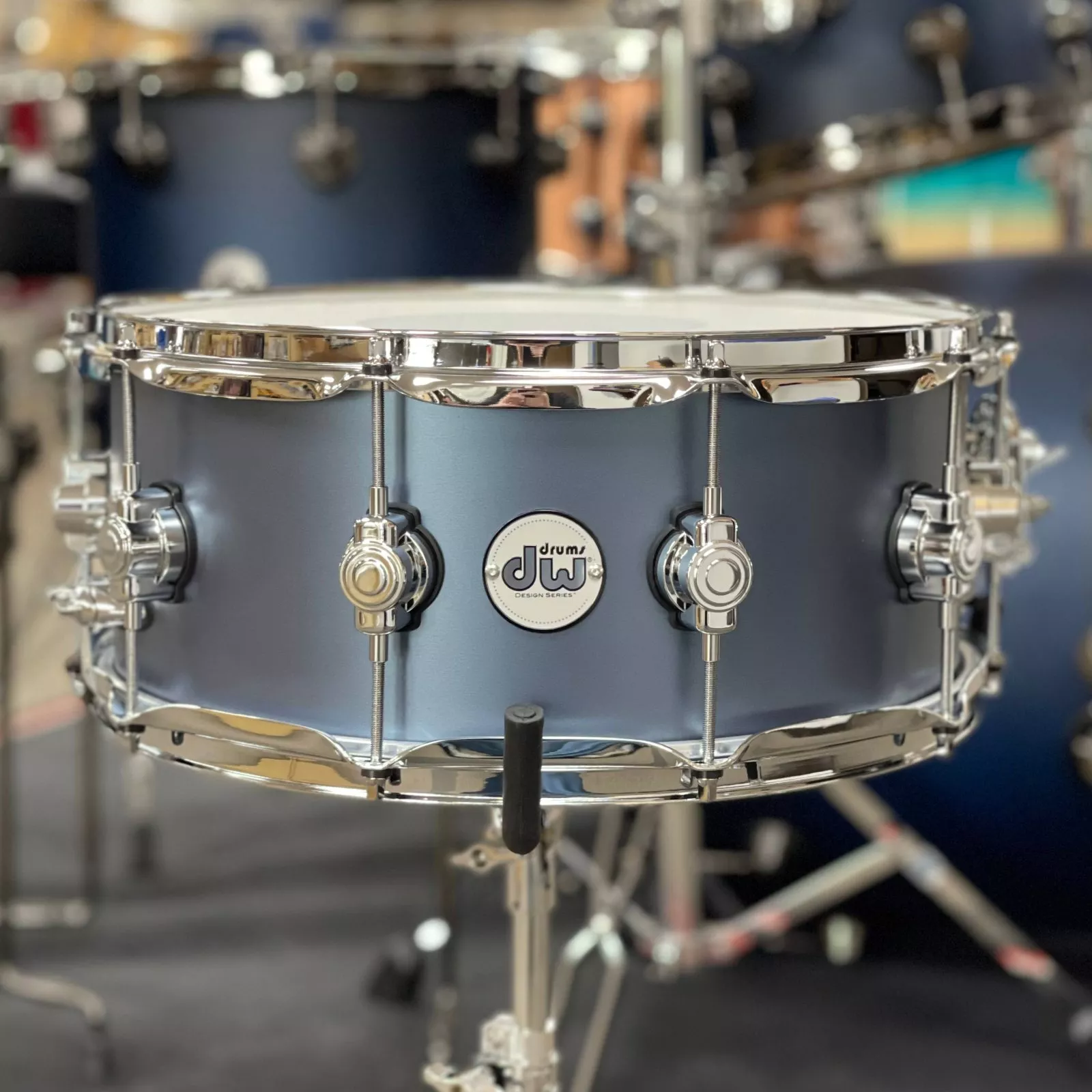 dw-ddlm0614ssbs-6x14-design-snare-drum-blue-slate DW DDLM0614SSBS 6X14 DESIGN SNARE DRUM BLUE SLATE