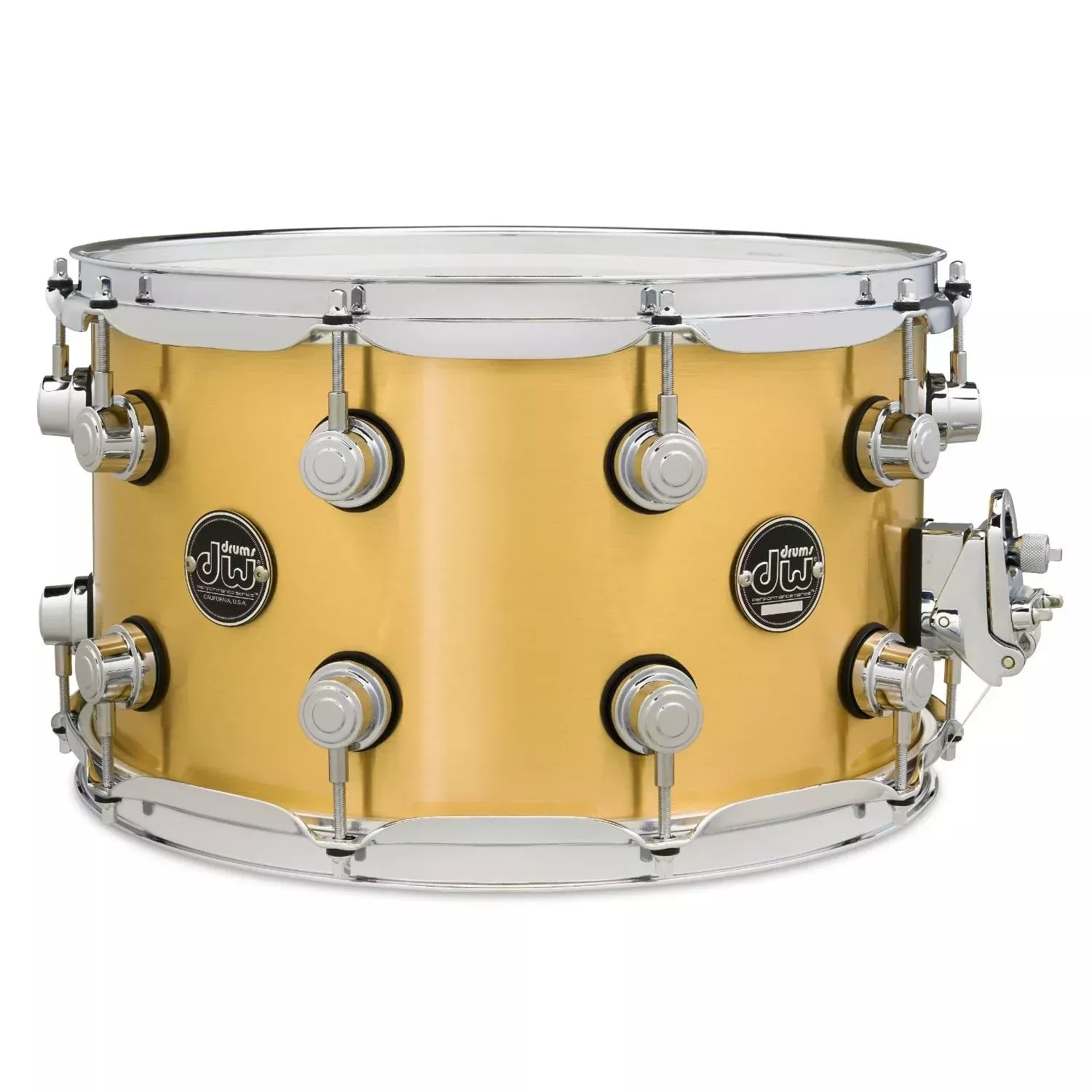 DW DRPM0814SSBP 8 x 14" PERFORMANCE POLISHED BRASS SNARE DRUM