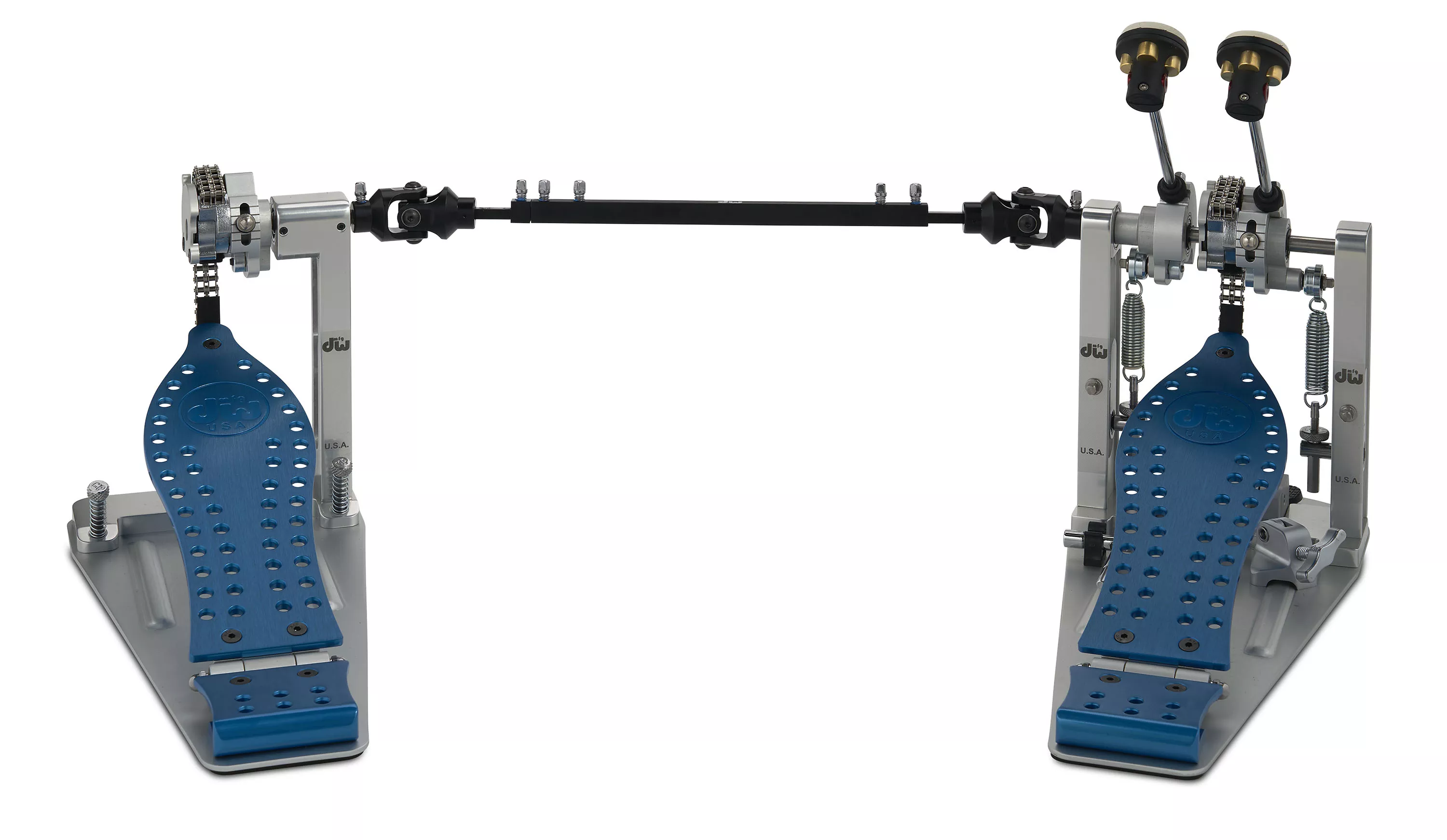 DW DWCPMCD2BL MFG SERIES CHAIN DOUBLE PEDAL COBALT BLUE