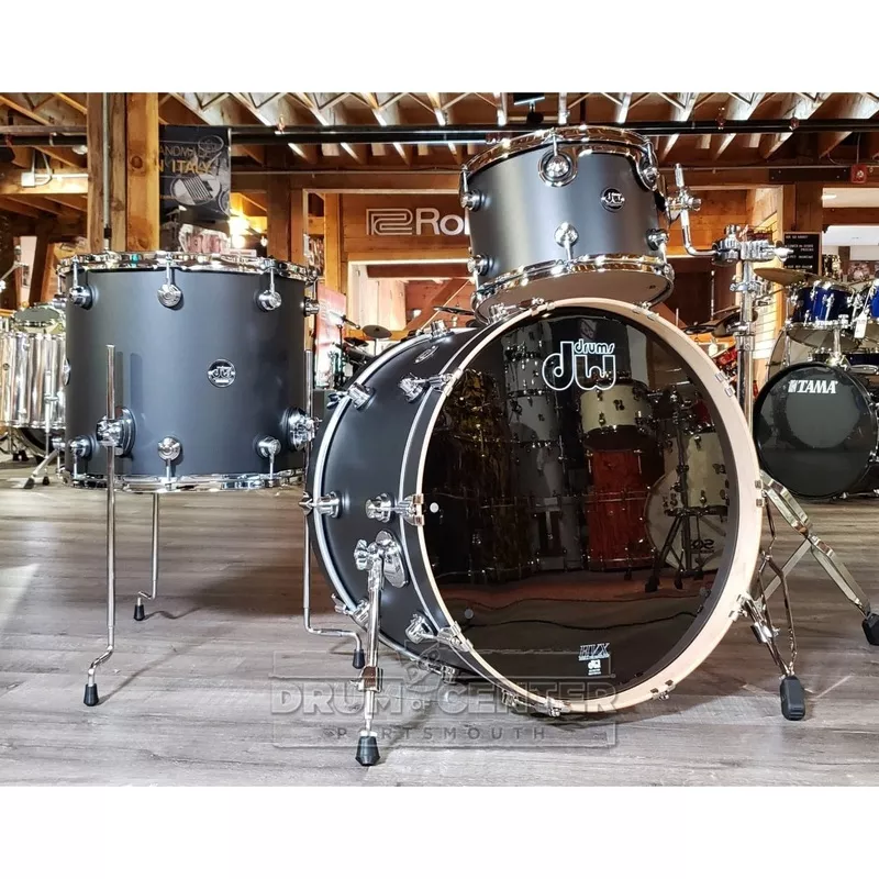 dw-performance-3pc-drum-set-22-13-16-hard-satin-charcoal-metallic DW Performance 3pc Drum Set 22/13/16 Hard Satin Charcoal Metallic