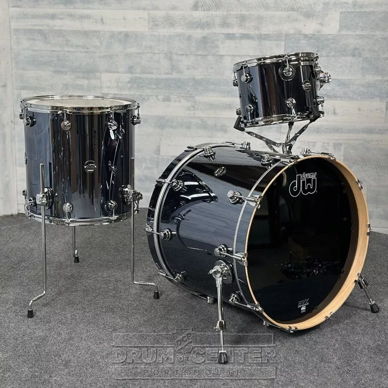 dw-performance-3pc-drum-set-chrome-shadow DW Performance 3pc Drum Set Chrome Shadow