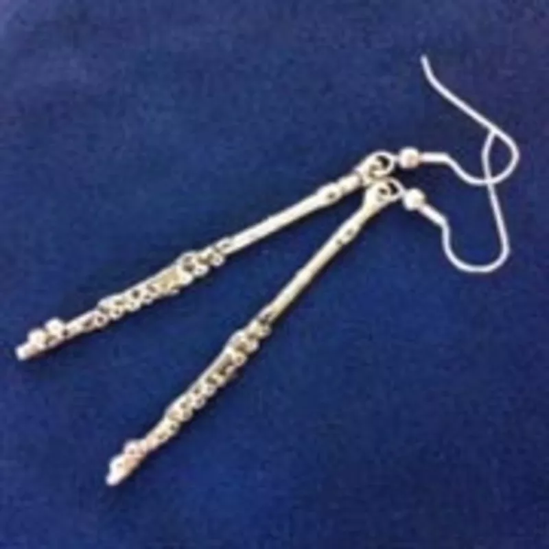 earrings-pewter-flute Earrings – Pewter Flute