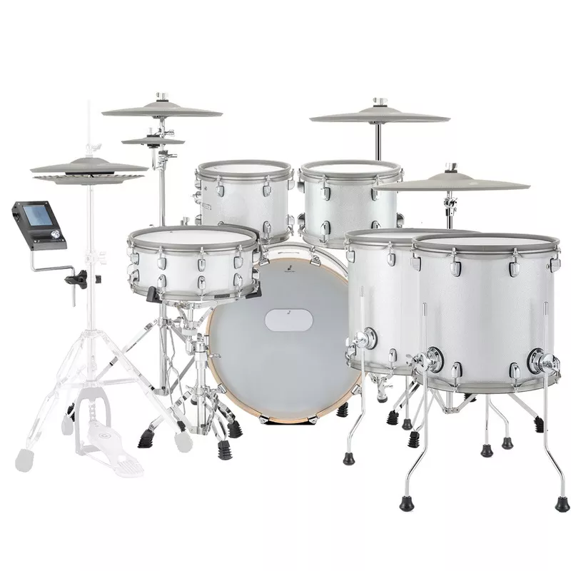 efnote-7-electronic-drum-set-white-sparkle-custom EFNOTE 7 Electronic Drum Set – White Sparkle CUSTOM