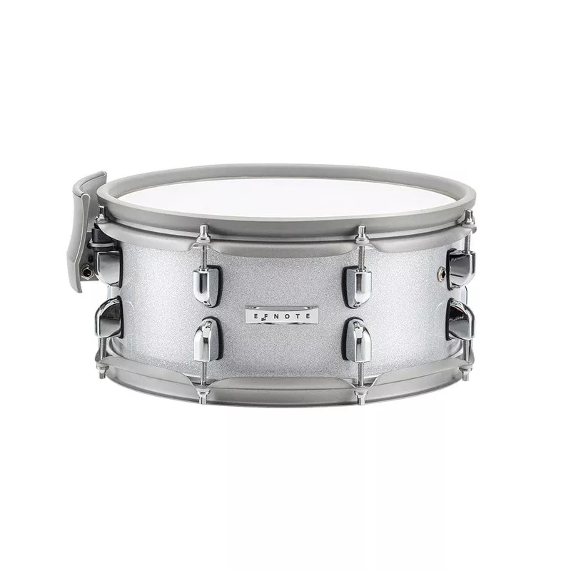 efnote-full-shell-snare-drum-pad-12-5-white-sparkle EFNOTE Full Shell Snare Drum Pad 12×5 White Sparkle