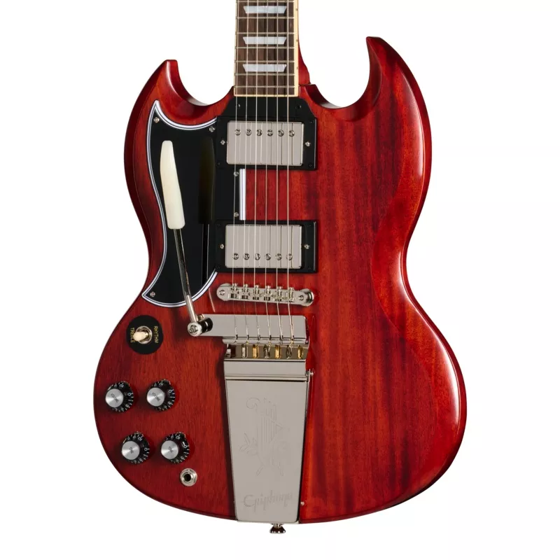 epiphone-igc-1964-sg-standard-reissue-with-maestro-vibrola-left-handed-cherry-re Epiphone IGC 1964 SG Standard Reissue With Maestro Vibrola, Left-Handed, Cherry Red