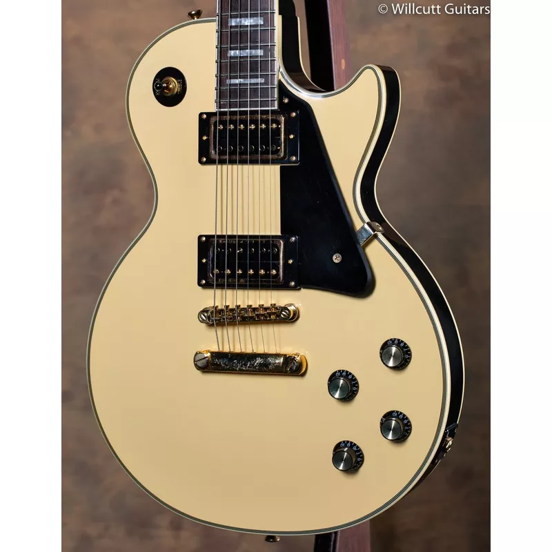 Epiphone Les Paul Custom Blackback Pro Antique Ivory w/ Case