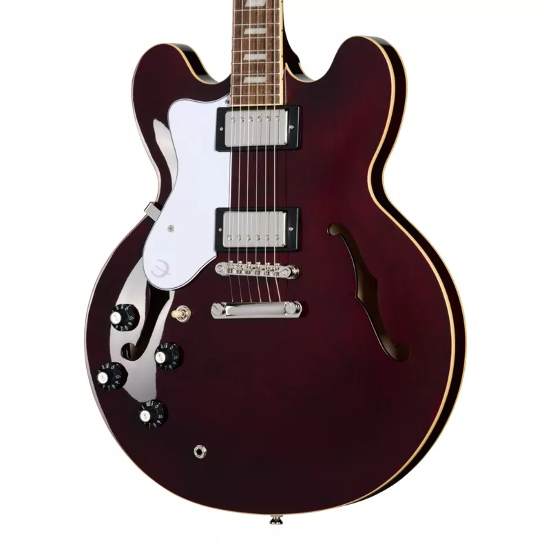 epiphone-noel-gallagher-riviera-left-handed-dark-wine-red Epiphone Noel Gallagher Riviera, Left-Handed, Dark Wine Red
