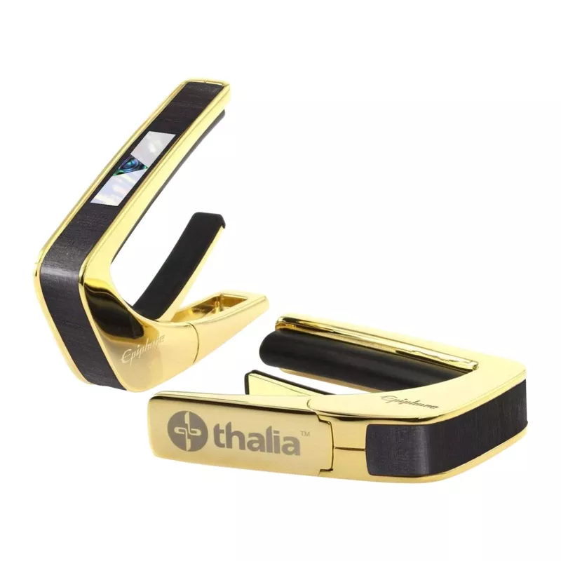 epiphone-v-block-ebony-capo-24k-gold-exclusive Epiphone V-Block Ebony Capo, 24K Gold, Exclusive